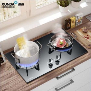 迅達 NB8317B天燃氣灶-旋流火煤氣灶-家用嵌入式臺式液化氣雙灶節(jié)能-迅達廚電